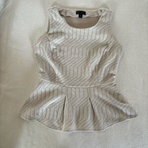 Small knit peplum top